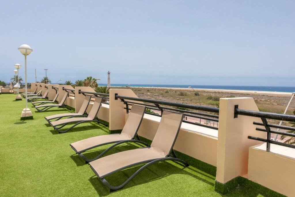 Vista Oceano Spiaggia A 250 M Wi-Fi Ac E Tv In Camera E Zona Giorno Morro Jable  Bagian luar foto